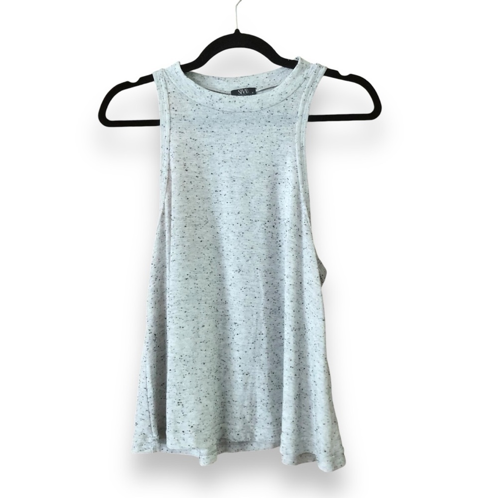 Siva Seventy Deluxe Gray Speckled Tank Top NWOT Sample Size Medium
